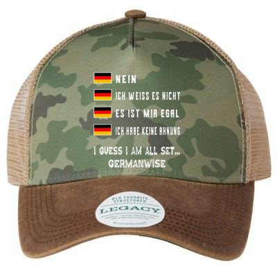 Speaking German Funny Deutsch Student German Language Legacy Tie Dye Trucker Hat