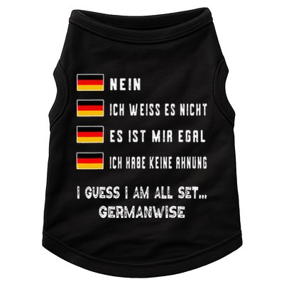 Speaking German Funny Deutsch Student German Language Doggie Tank