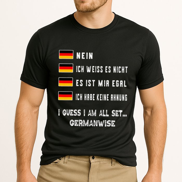 Speaking German Funny Deutsch Student German Language Cooling Performance Crew T-Shirt