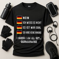 Speaking German Funny Deutsch Student German Language Cooling Performance Crew T-Shirt