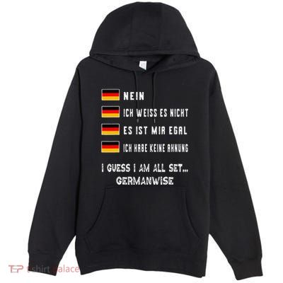 Speaking German Funny Deutsch Student German Language Premium Pullover Hoodie