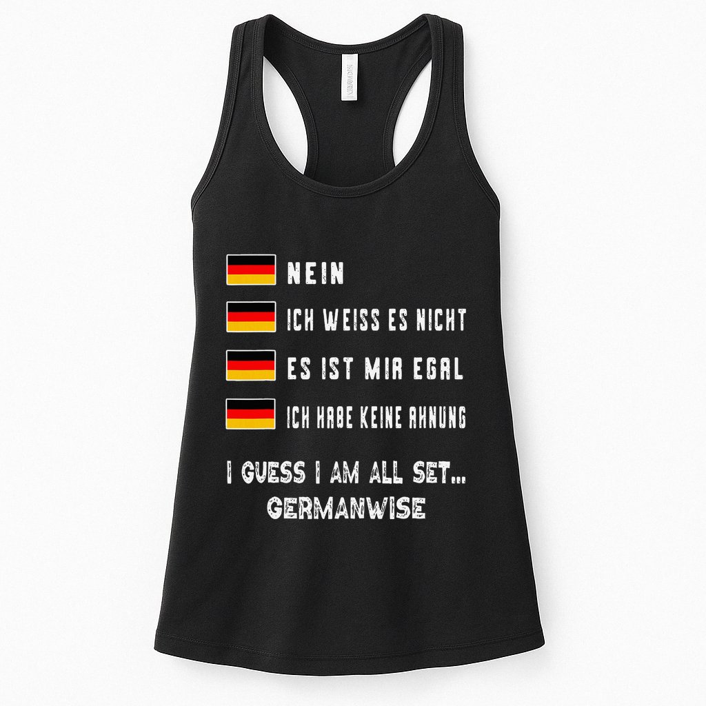 Speaking German Funny Deutsch Student German Language Womens Tank Top