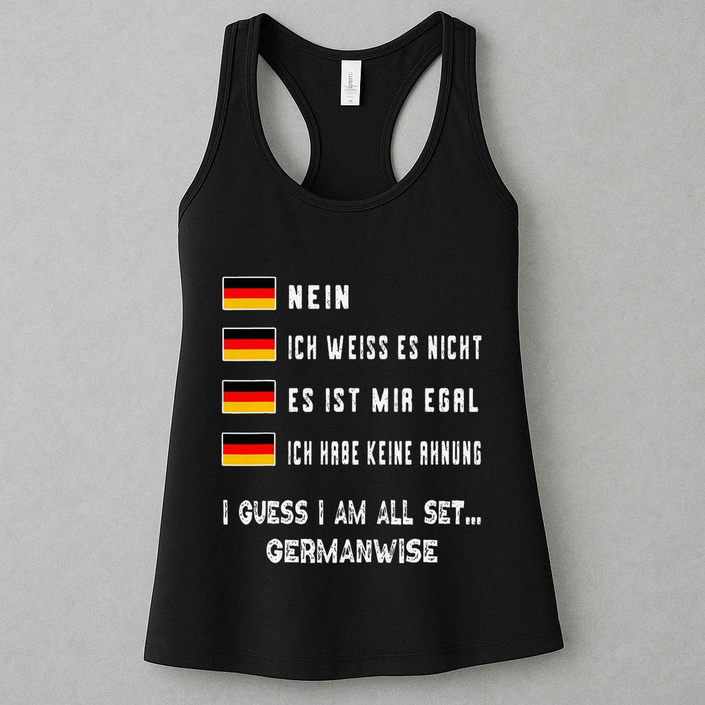 Speaking German Funny Deutsch Student German Language Womens Tank Top