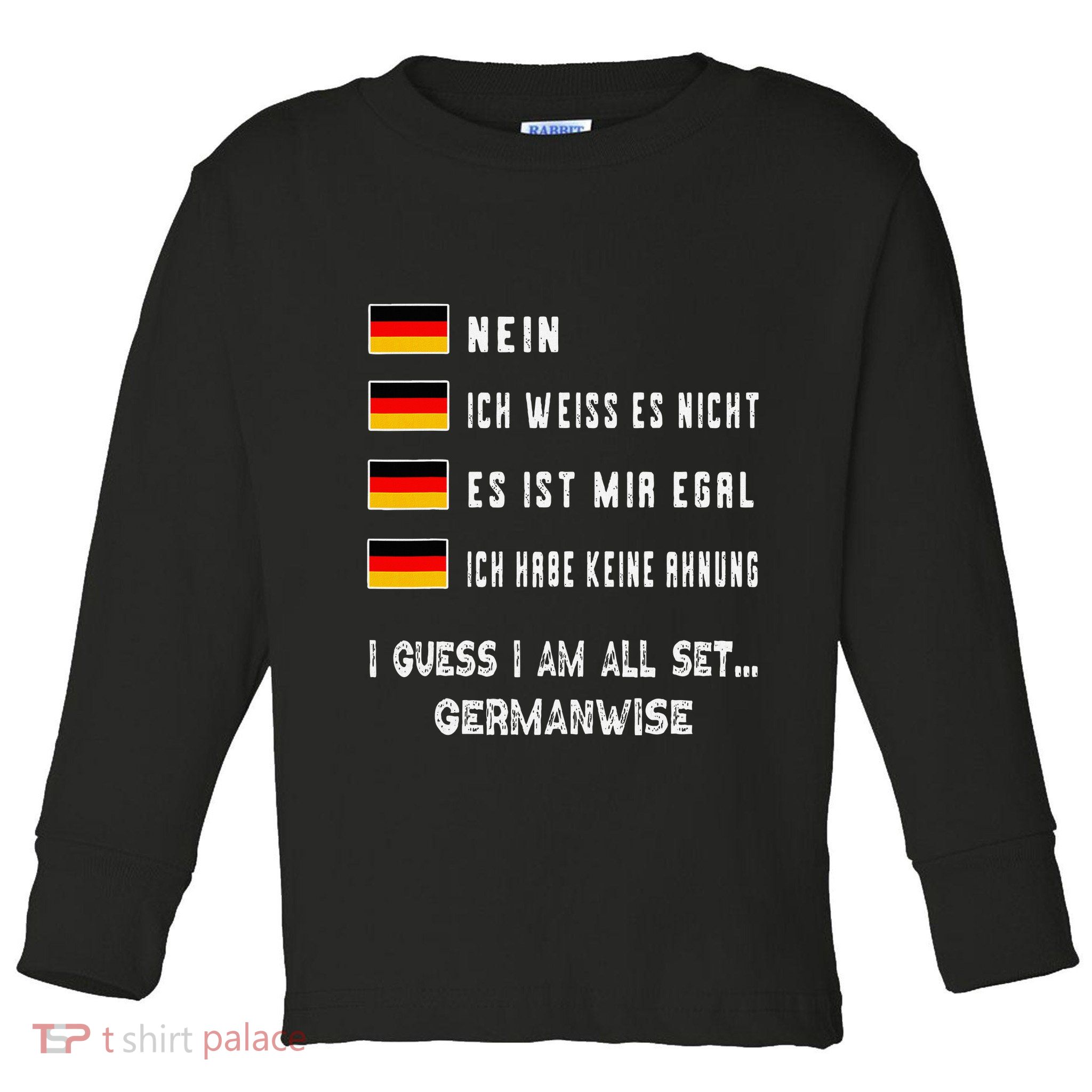 Speaking German Funny Deutsch Student German Language Toddler Long Sleeve Shirt