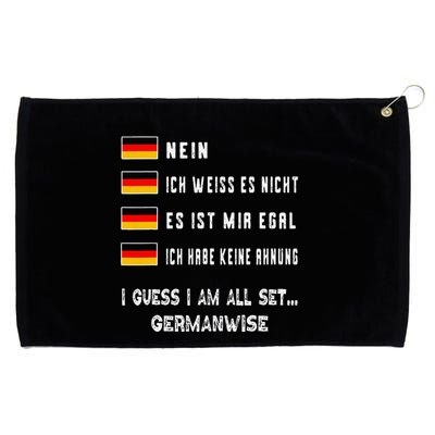 Speaking German Funny Deutsch Student German Language Grommeted Golf Towel