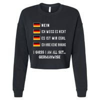 Speaking German Funny Deutsch Student German Language Cropped Pullover Crew