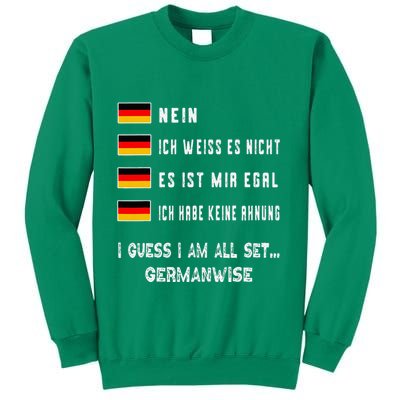 Speaking German Funny Deutsch Student German Language Sweatshirt
