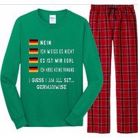 Speaking German Funny Deutsch Student German Language Long Sleeve Pajama Set