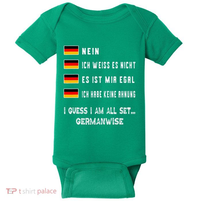 Speaking German Funny Deutsch Student German Language Baby Bodysuit