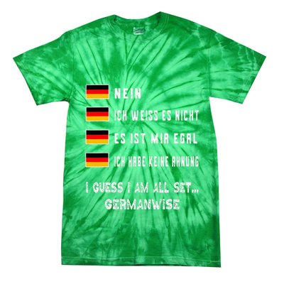 Speaking German Funny Deutsch Student German Language Tie-Dye T-Shirt