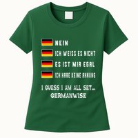 Speaking German Funny Deutsch Student German Language Womens T-Shirt