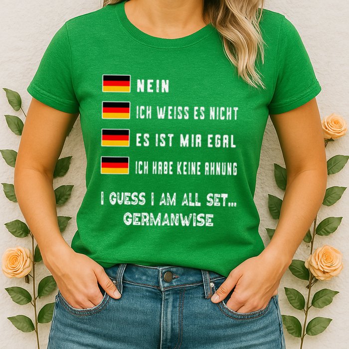 Speaking German Funny Deutsch Student German Language Womens T-Shirt