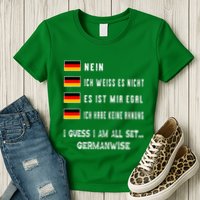 Speaking German Funny Deutsch Student German Language Womens T-Shirt