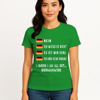 Speaking German Funny Deutsch Student German Language Womens T-Shirt