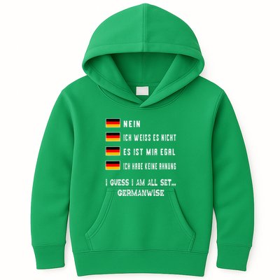 Speaking German Funny Deutsch Student German Language Kids Hoodie