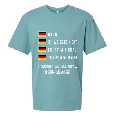 Speaking German Funny Deutsch Student German Language Sueded Cloud Jersey T-Shirt
