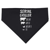 Serial Griller Fathers Day Funny Grilling Grill BBQ Master USA-Made Doggie Bandana