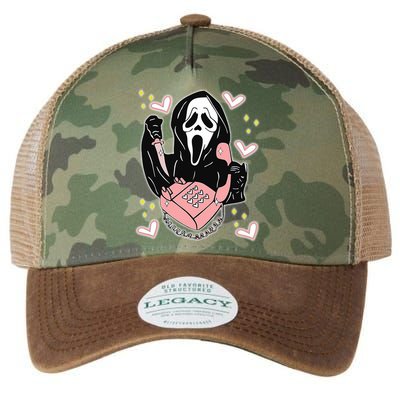 Scary Ghost Face Phone Ghostface Calling Legacy Tie Dye Trucker Hat