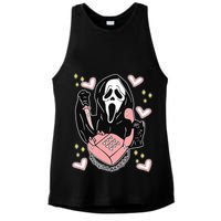 Scary Ghost Face Phone Ghostface Calling Ladies PosiCharge Tri-Blend Wicking Tank