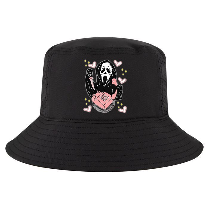 Scary Ghost Face Phone Ghostface Calling Cool Comfort Performance Bucket Hat
