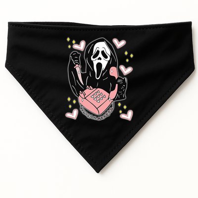 Scary Ghost Face Phone Ghostface Calling USA-Made Doggie Bandana