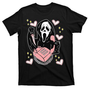 Scary Ghost Face Phone Ghostface Calling T-Shirt