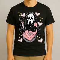 Scary Ghost Face Phone Ghostface Calling T-Shirt
