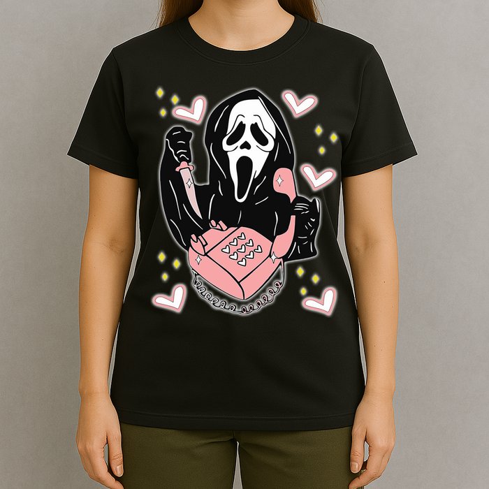 Scary Ghost Face Phone Ghostface Calling T-Shirt