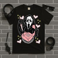 Scary Ghost Face Phone Ghostface Calling T-Shirt