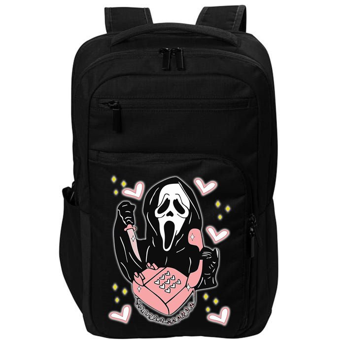 Scary Ghost Face Phone Ghostface Calling Impact Tech Backpack