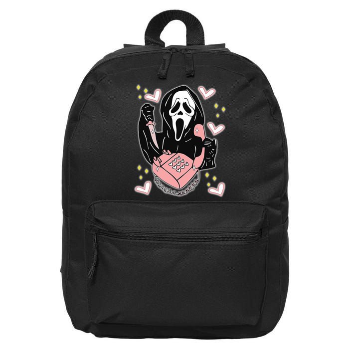 Scary Ghost Face Phone Ghostface Calling 16 in Basic Backpack