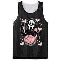 Scary Ghost Face Phone Ghostface Calling Mesh Reversible Basketball Jersey Tank