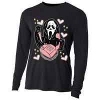 Scary Ghost Face Phone Ghostface Calling Cooling Performance Long Sleeve Crew
