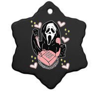 Scary Ghost Face Phone Ghostface Calling Ceramic Star Ornament