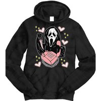 Scary Ghost Face Phone Ghostface Calling Tie Dye Hoodie
