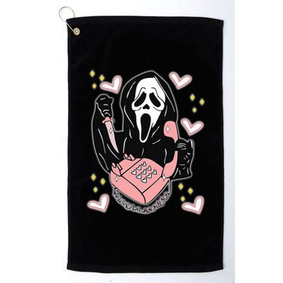 Scary Ghost Face Phone Ghostface Calling Platinum Collection Golf Towel