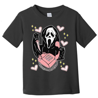 Scary Ghost Face Phone Ghostface Calling Toddler T-Shirt