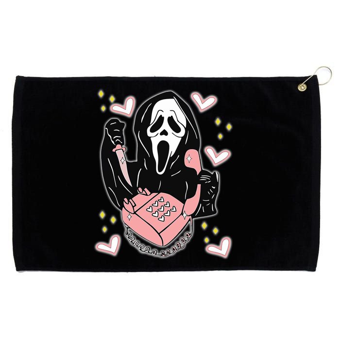 Scary Ghost Face Phone Ghostface Calling Grommeted Golf Towel