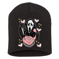 Scary Ghost Face Phone Ghostface Calling Short Acrylic Beanie