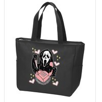 Scary Ghost Face Phone Ghostface Calling Zip Tote Bag
