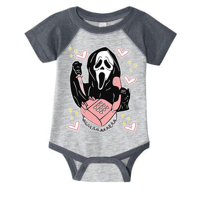 Scary Ghost Face Phone Ghostface Calling Infant Baby Jersey Bodysuit
