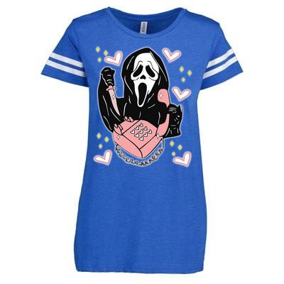 Scary Ghost Face Phone Ghostface Calling Enza Ladies Jersey Football T-Shirt