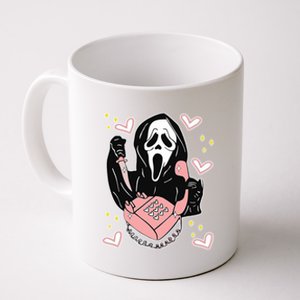 Scary Ghost Face Phone Ghostface Calling Coffee Mug