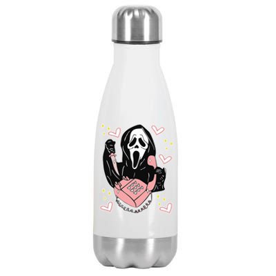 Scary Ghost Face Phone Ghostface Calling Stainless Steel Insulated Water Bottle