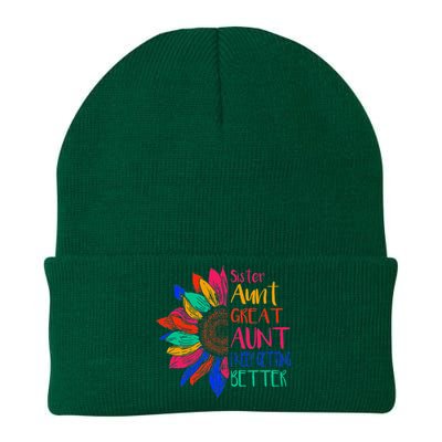 Sister Aunt Great Aunt I Just Keep Getting Better New Auntie  Knit Cap Winter Beanie