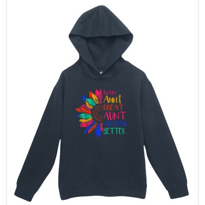 Sister Aunt Great Aunt I Just Keep Getting Better New Auntie  Urban Pullover Hoodie