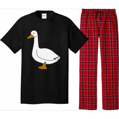 Silly Goose Funny Goose Meme Cute Goose Trendy Clothing Pajama Set