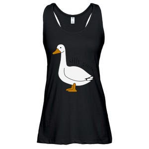 Silly Goose Funny Goose Meme Cute Goose Trendy Clothing Ladies Essential Flowy Tank