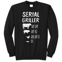 Serial Griller Fathers Day Funny Grilling Grill BBQ Master Tall Sweatshirt