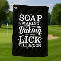 Soapmaking Gift For Soapmakers Makers Handmade Soap Making Gift Golf Towel